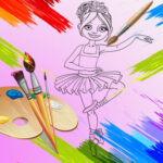 Little Ballerinas Coloring